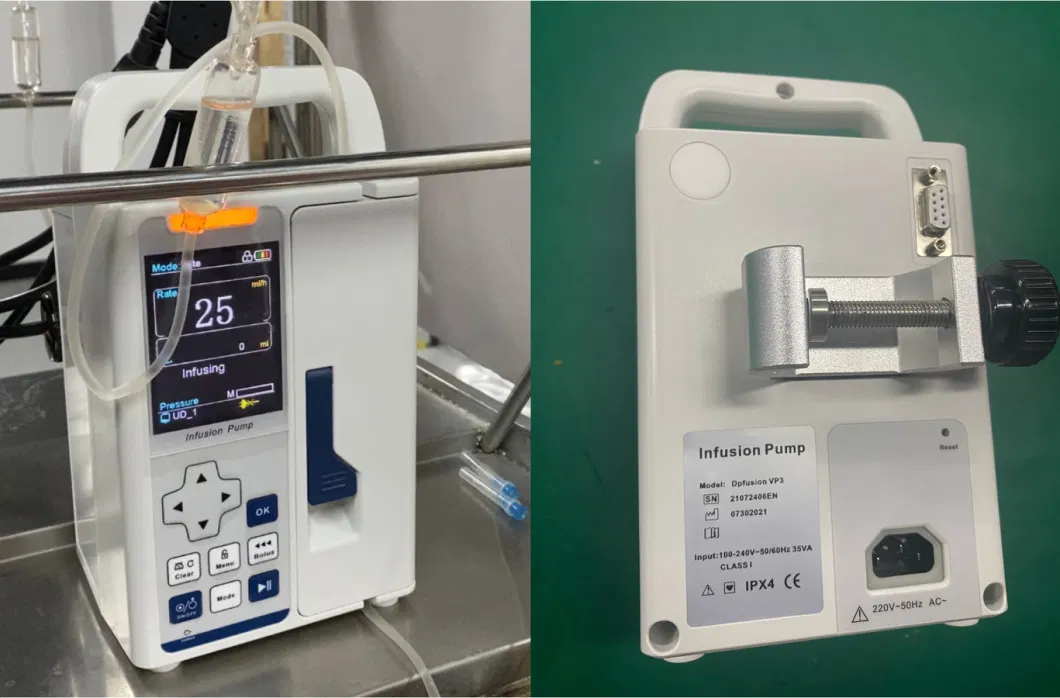 Dpmmed Medical CE Infusion Pump Manufacturer Micro Automatic Volumetric Intravenous Infusion Pump